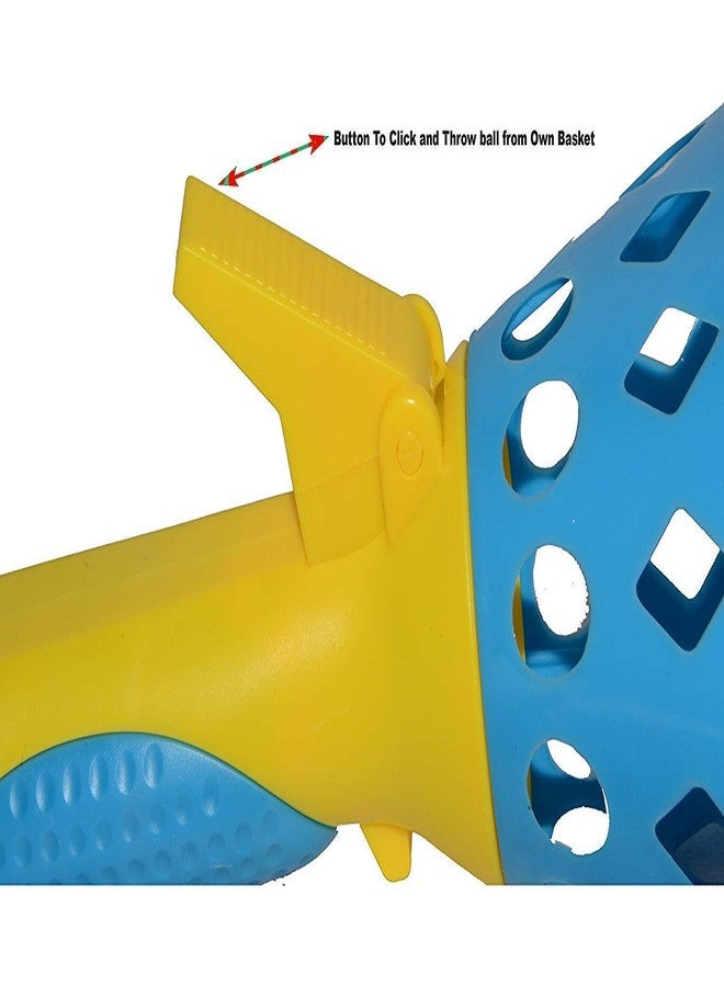 TECH LOGO ELECTRONICS تقدم شركة TECH LOGO ELECTRONICS لعبة كرة السلة "انقر والتقط" مع سلة إطلاق وكرتين، وهي مجموعة ألعاب رياضية داخلية وخارجية للأطفال. - Image 3